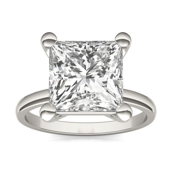 5 CTW Square Caydia Lab Grown Diamond Ring 14K White Gold
