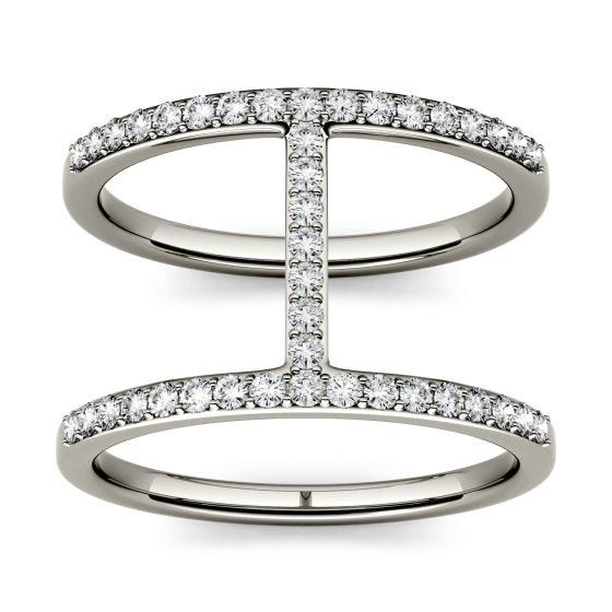 Icebox - .50ctw Round - Double Band Halo - Diamond Engagement Ring - All  Natural
