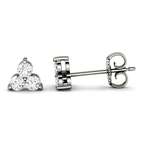 Diamond Stud Earrings 0.36 carat 1/3 14K White Gold
