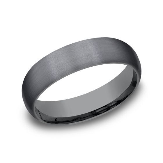 Comfort-Fit Satin Finish 6.0mm Ring Tantalum
