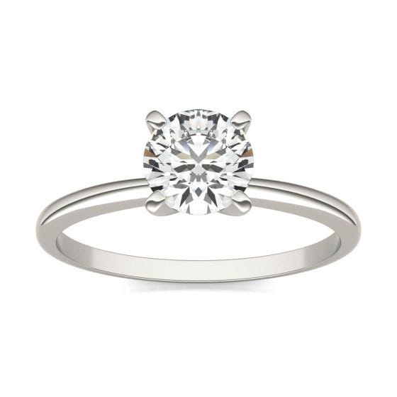 3/4 CTW Round Caydia Lab Grown Diamond Solitaire Engagement Ring 14K White Gold