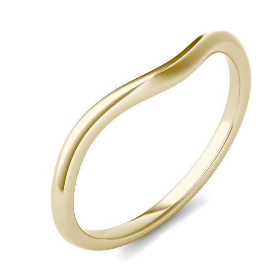 Signature Plain 6.5mm Matching Band Ring 18K Yellow Gold