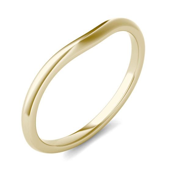 Signature Plain 6.5mm Matching Band Ring 18K Yellow Gold