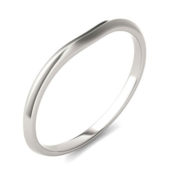 Signature Plain Oval 7mm Matching Band Ring Platinum