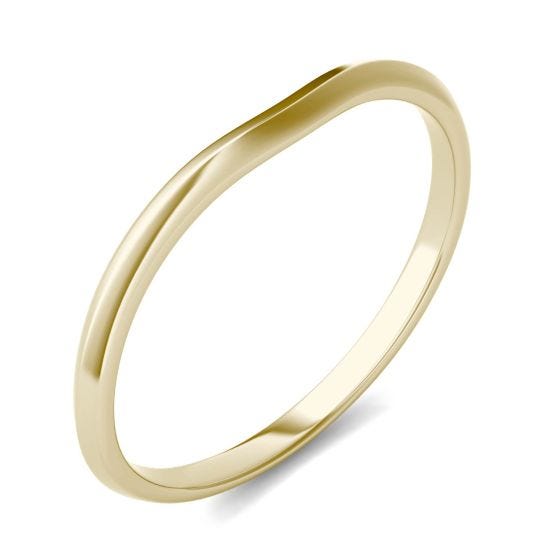 Signature Plain Oval 7mm Matching Band Ring 18K Yellow Gold