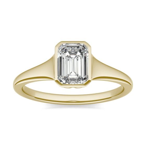 JEWEL HUB 18k (750) Yellow Gold and Diamond Ring : Amazon.in: Fashion