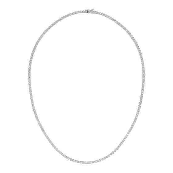 6 7/8 CTW Round Caydia Lab Grown Diamond Tennis Necklace 14K White Gold