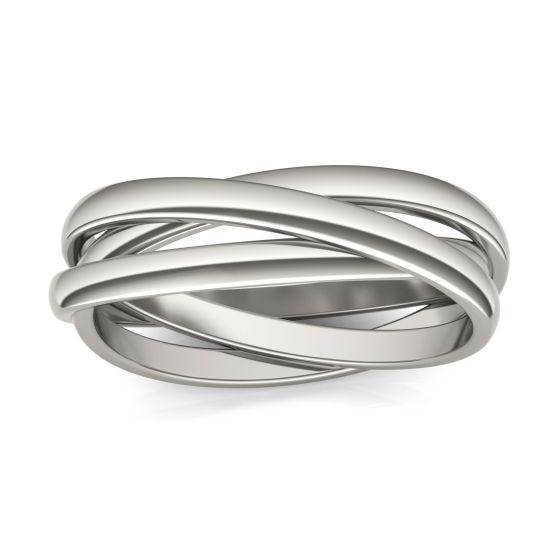 2mm Classic Rolling Ring 14K White Gold