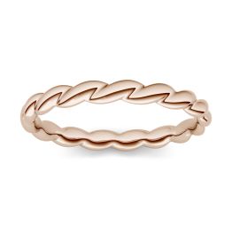 Stackable Twisted Ribbon Ring