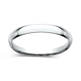 Comfort-Fit 2.0mm Ring 14K White Gold