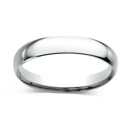 Comfort-Fit 3.0mm Ring 14K White Gold