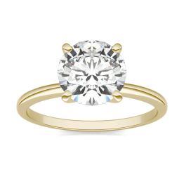 1.90 CTW DEW Round Forever One Moissanite Solitaire Engagement Ring 14K Yellow Gold
