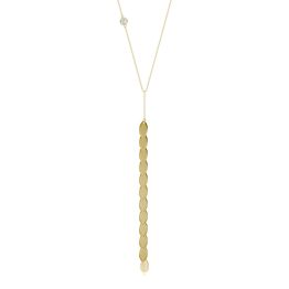 Vertical Fringe Necklace 14K Yellow Gold