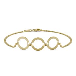 Circle Chain Bracelet 14K Yellow Gold