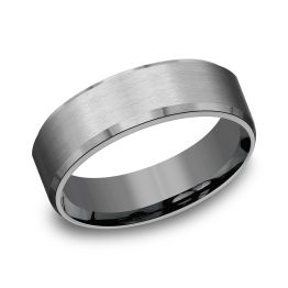 Modern Polished Finish Comfort-Fit 7.0mm Ring Tantalum