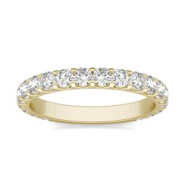 1 CTW Round Caydia Lab Grown Diamond Shared Prong Anniversary Band Ring 14K Yellow Gold