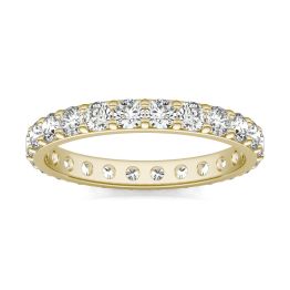 1 1/3 CTW Round Caydia Lab Grown Diamond Shared Prong Eternity Band Ring 18K Yellow Gold