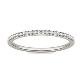 1/10 CTW Round Caydia Lab Grown Diamond Wedding Band Ring Platinum, SIZE 7.0 Stone Color F
