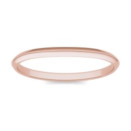 Matching Signature Plain 6.5mm Band Ring 18K Rose Gold