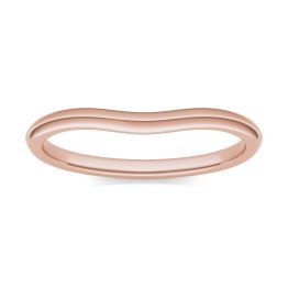 Signature Plain 6.5mm Matching Band Ring 18K Rose Gold