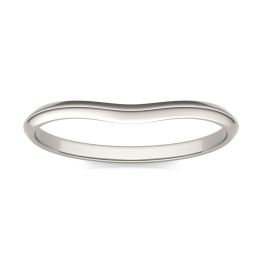 Signature Plain 7mm Oval Matching Band Ring Platinum