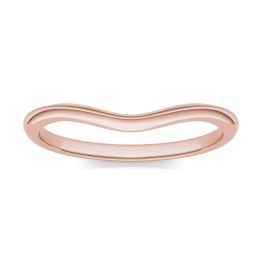 Signature Plain Cushion 6.5mm Matching Band Ring 18K Rose Gold