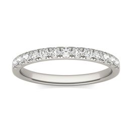 1/3 CTW Round Caydia Lab Grown Diamond Wedding Band Ring Platinum, SIZE 7.0 Stone Color F