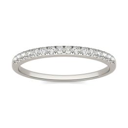 1/6 CTW Round Caydia Lab Grown Diamond Wedding Band Ring Platinum, SIZE 7.0 Stone Color F