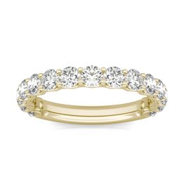 1 1/2 CTW Round Caydia Lab Grown Diamond Ring 14K Yellow Gold, SIZE 7.0 Stone Color F