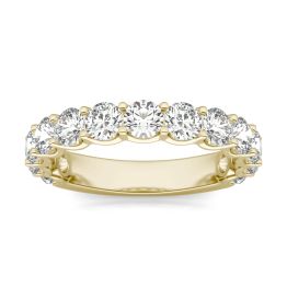 2 1/15 CTW Round Caydia Lab Grown Diamond Ring 14K Yellow Gold, SIZE 7.0 Stone Color F