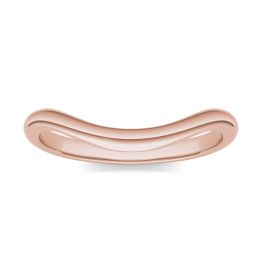 Signature Curved Matching Band Ring 14K Rose Gold
