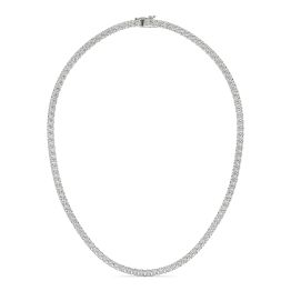 18 7/8 CTW Round Caydia Lab Grown Diamond Tennis Necklace 14K White Gold