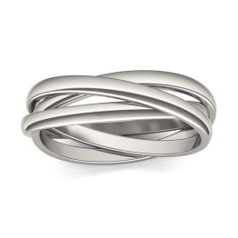 2mm Classic Rolling Ring 14K White Gold