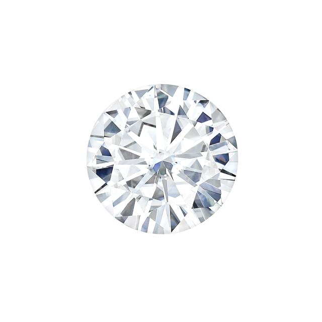 Forever One 1.90CTW DEW Round Near-Colorless Moissanite Gemstone