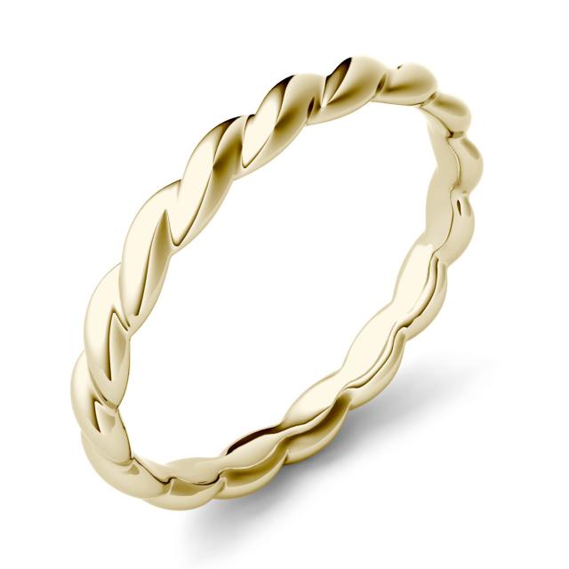 Twisted Stackable Ring in 14K Yellow Gold