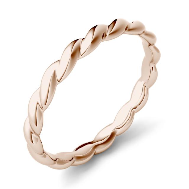 Twisted Stackable Ring in 14K Rose Gold