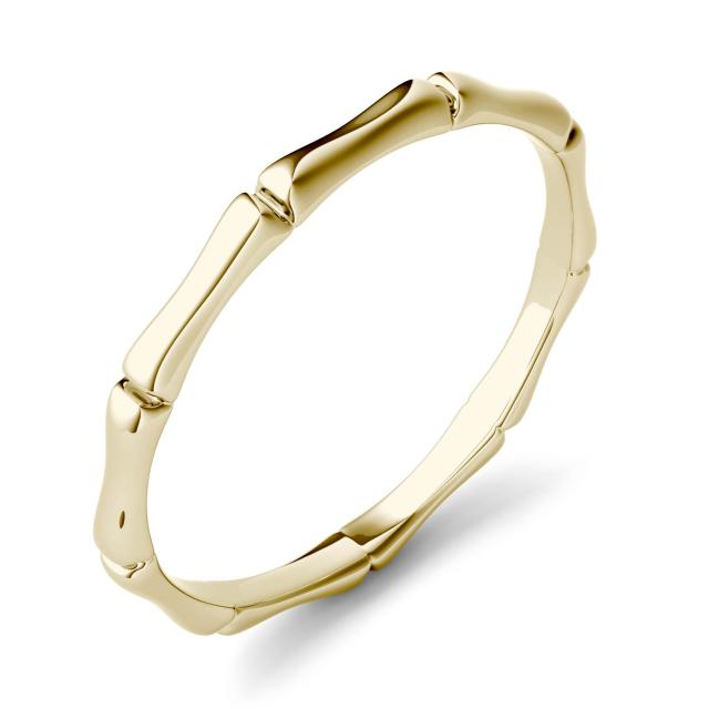Bamboo Stackable Ring in 14K Yellow Gold