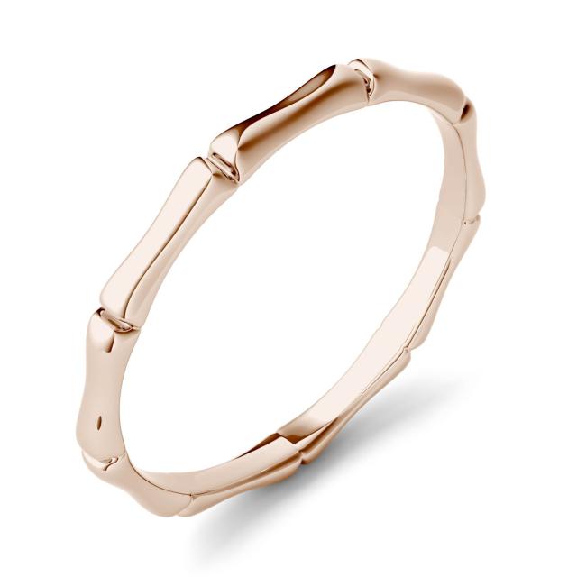 Bamboo Stackable Ring in 14K Rose Gold