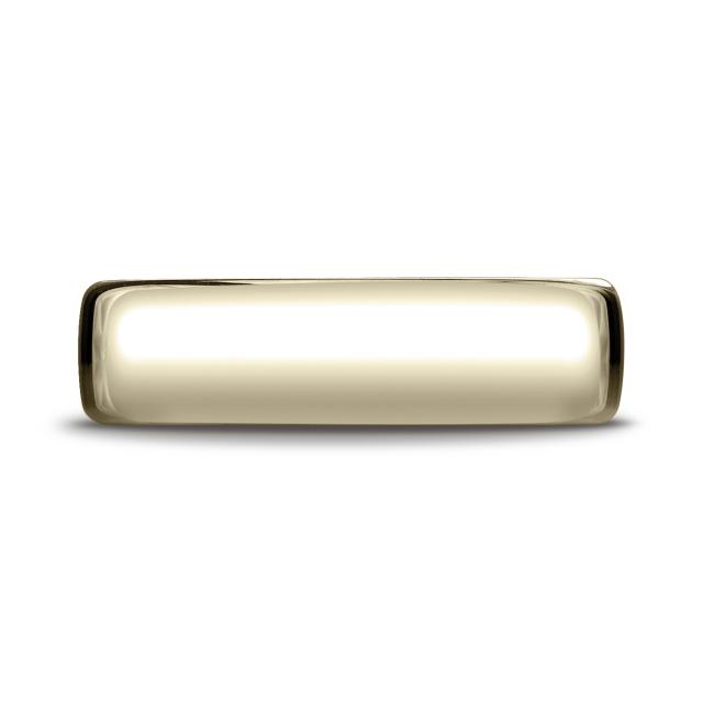 European Comfort Fit 6.5mm Ring in 14K Yellow Gold