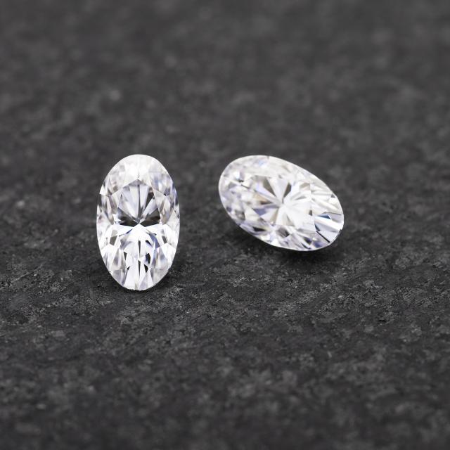 8.85 CTW DEW Elongated Oval Forever One Moissanite Gemstone