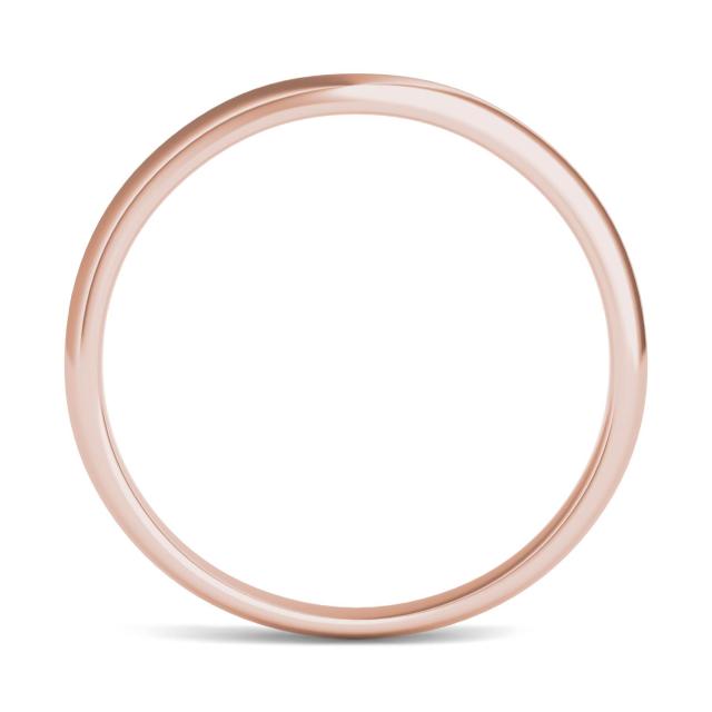 Signature Plain Oval 7mm Matching Band in 18K Rose Gold