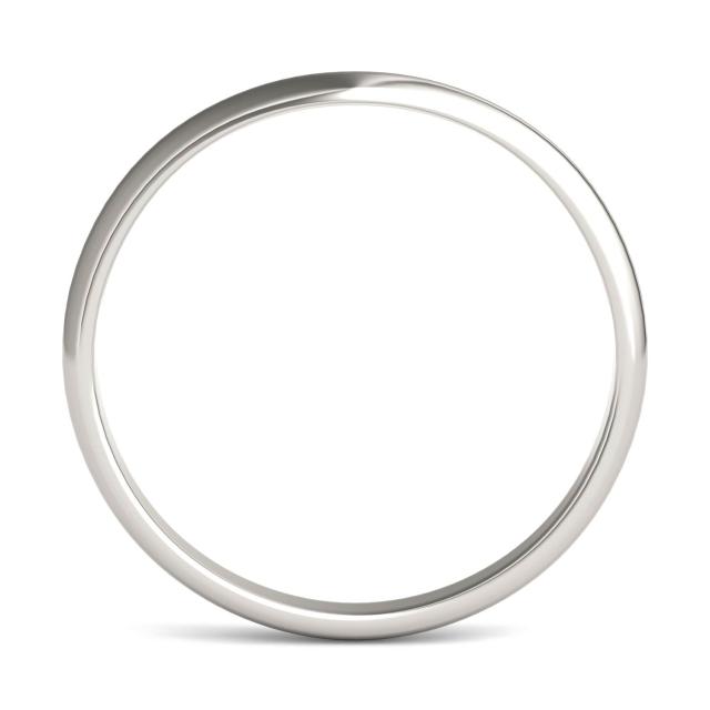 Signature Plain Matching Band in 18K White Gold
