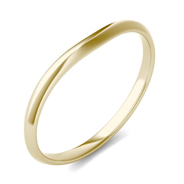 Signature Curved Plain Wedding Band in 14K Yellow Gold