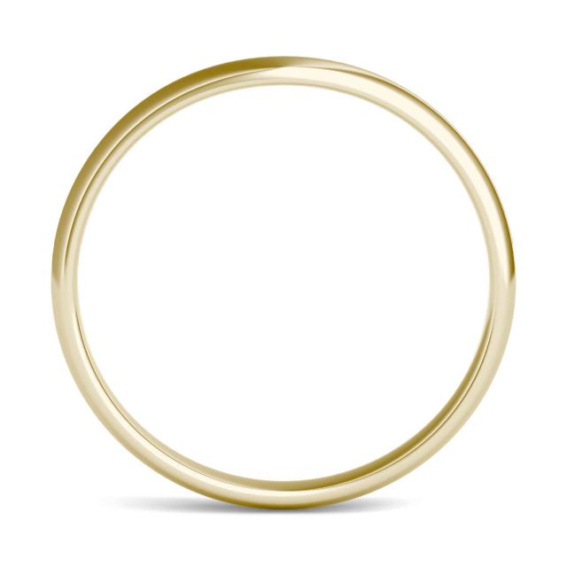 Signature Curved Plain Matching Cushion 6mm Band in 18K Yellow Gold