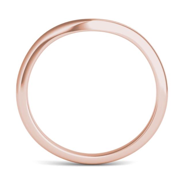 Signature Plain Cushion 6.5mm Matching Band in 18K Rose Gold