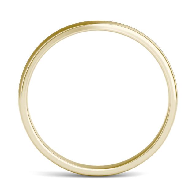 Matching Signature Plain Band in 18K Yellow Gold