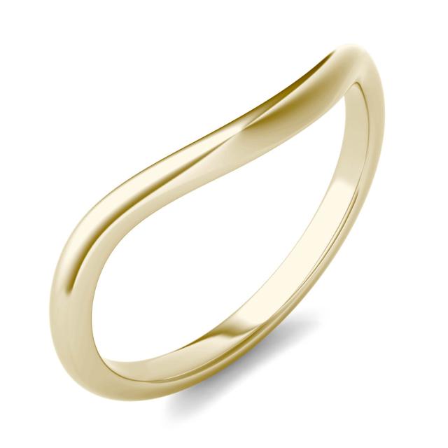 Signature Plain Curved Wedding Band in 14K Yellow Gold