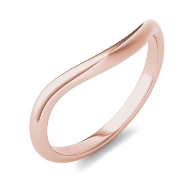 Signature Curved Matching Band in 14K Rose Gold