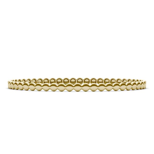 Geometric Bangle Bracelet 14K Yellow Gold