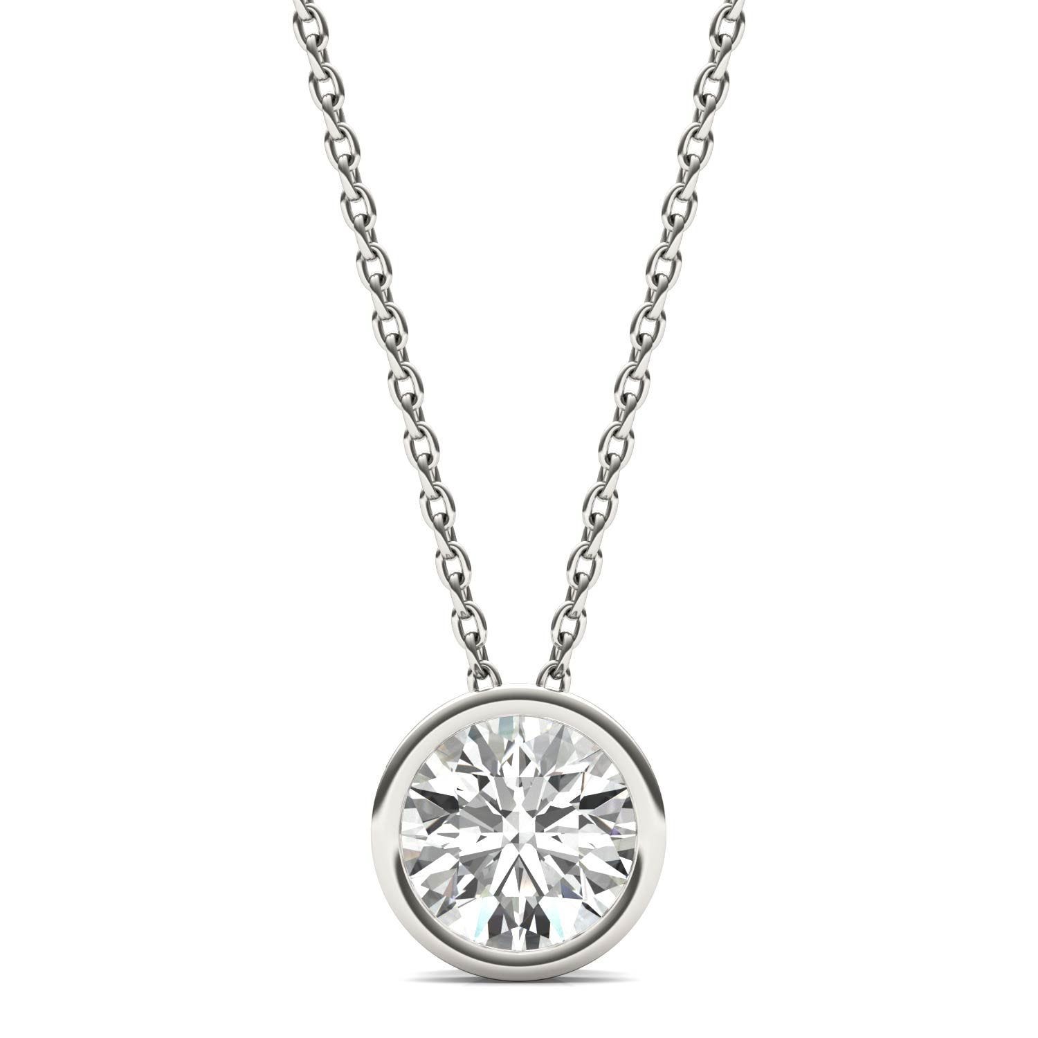 Adjustable Bezel Diamond Necklace – Henri Noël